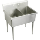 Elkay SS82540 SS DOUBLE COMPT SCULLERY SINK