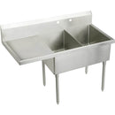 Elkay SS8254L0 SS DOUBLE COMPT SCULLERY SINK