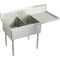 Elkay SS8260R0 SS DOUBLE COMPT SCULLERY SINK