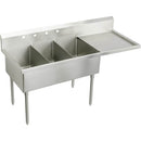 Elkay SS8345R2 SS TRIPLE COMPT SCULLERY SINK