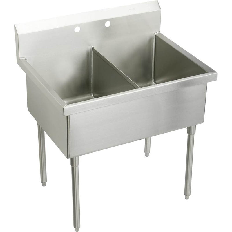 Elkay WNSF8242R0 WNSF TWO COMPT SCULLERY SINK