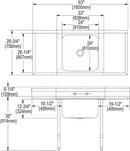 Elkay RNSF8124LR2 RIGIDBILT SCULLERY