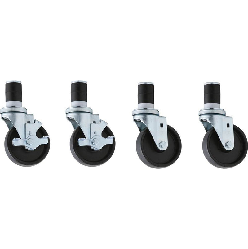 Elkay CT-19-4 Stem Caster, 4", swivel, Set of 4, 2 each Locking