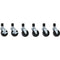 Elkay CT-19-6 Stem Caster, 4", swivel, Set of 6, 2 each Locking