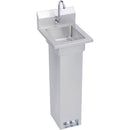 Elkay EHS-14-PEDX Economy Hand Sink, Featuring Pedestal Base with Foot Valve Operation, 14 (L) X 16.5 (W) X 47 (H) Over All