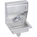 Elkay EHS-18-TDX Economy Hand Sink, Featuring Soap and Towel Dispenser, Lever Waste, Overflow Valve and P-Trap, 18 (L) X 14.5 (W) X 22.375 (H) Over All