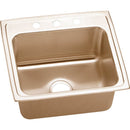 Elkay DLR2219105-CU 18 Gauge CuVerro antimicrobial copper 22' x 19.5' x 10.125' Single Bowl Top Mount Sink