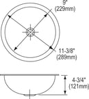 Elkay ELUH9-CU 18 Gauge CuVerro antimicrobial copper 11.375' x 11.375' x 4.75' Single Bowl Undermount Bathroom Sink
