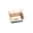 Elkay LR1918MR2-CU 18 Gauge CuVerro antimicrobial copper 19' x 18' x 7.625' Single Bowl Top Mount Sink