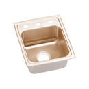 Elkay LRAD131665MR2-CU 18 Gauge CuVerro antimicrobial copper 13' x 16' x 6.5' Single Bowl Top Mount Sink