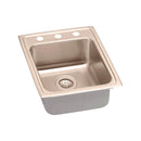 Elkay LRAD1722453-CU 18 Gauge CuVerro antimicrobial copper 17' x 22' x 4.5' Single Bowl Top Mount Sink