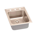 Elkay LRAD1722553-CU 18 Gauge CuVerro antimicrobial copper 17' x 22' x 5.5' Single Bowl Top Mount Sink