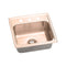 Elkay LRAD1919400-CU 18 Gauge CuVerro Antimicrobial Copper 19.5' x 19' x 4' Single Bowl Top Mount Sink