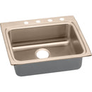 Elkay LRAD2522400-CU 18 Gauge CuVerro Antimicrobial Copper 25' x 22' x 4' Single Bowl Top Mount Sink