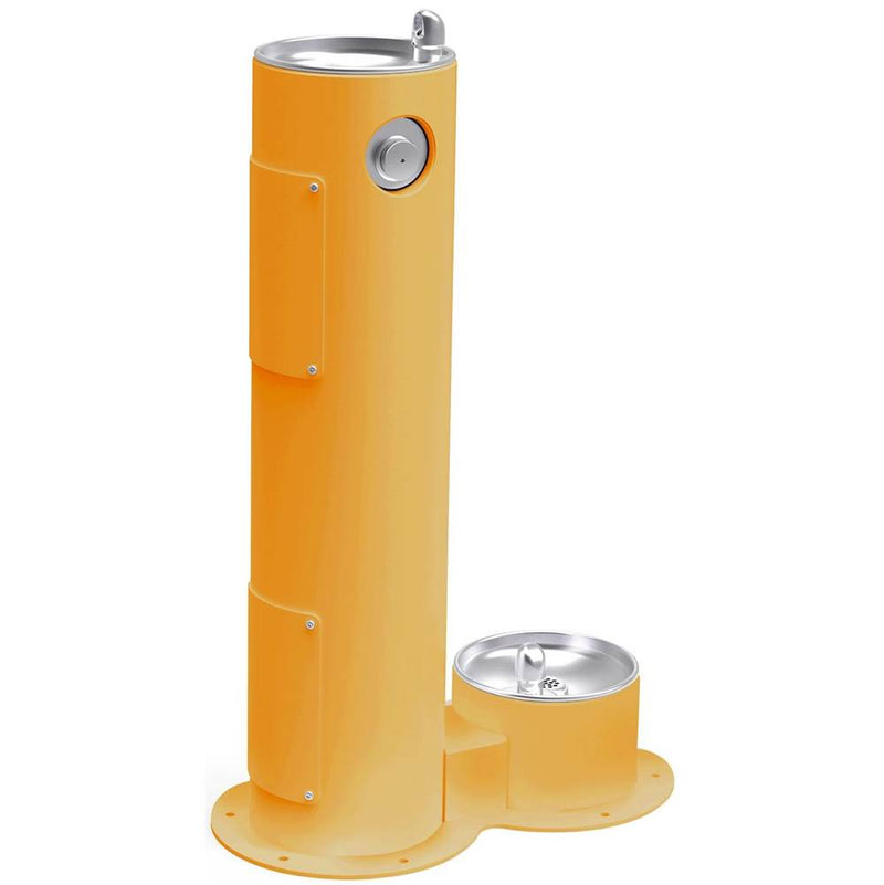 Elkay LK4400DBYLW PEDESTAL FTN & DOG BOWL, YLW