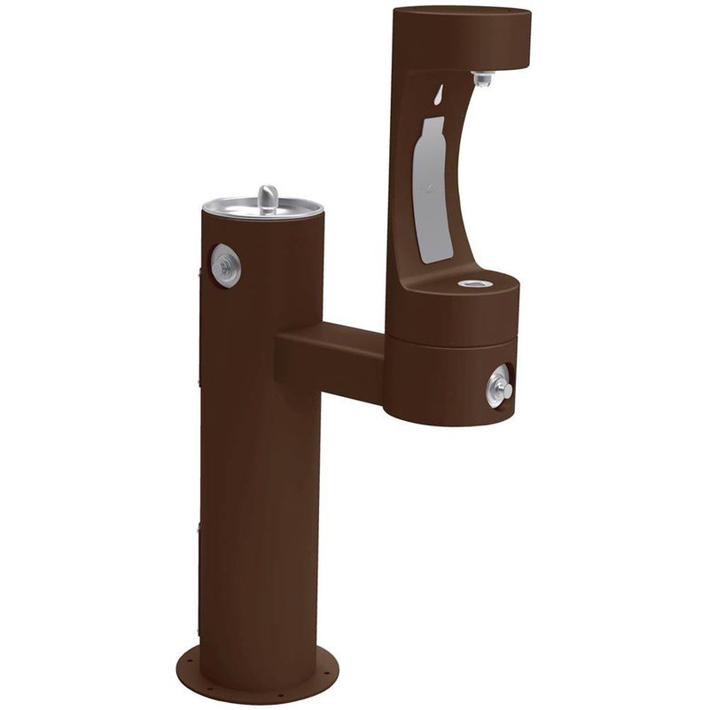Elkay LK4420BF1LFRKBRN BI-LEVEL PEDESTAL FTN W/LOWER BF, ADA , FR, BRN