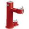 Elkay LK4420DBRED BI-LEVEL PEDESTAL FTN, ADA W/DOG BOWL, RED
