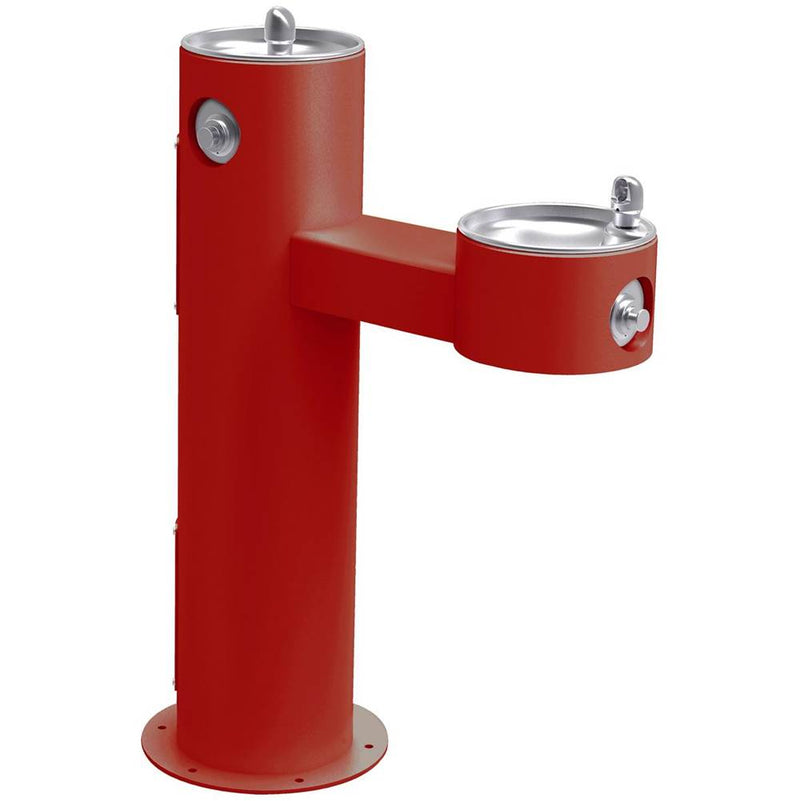 Elkay LK4420FRKRED BI-LEVEL PEDESTAL FTN, ADA, FR , RED