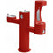 Elkay LK4430BF1LFRKRED TRI-LEVEL PEDESTAL FTN W/LOWER BOTTLE FILLER, ADA, FR, RED