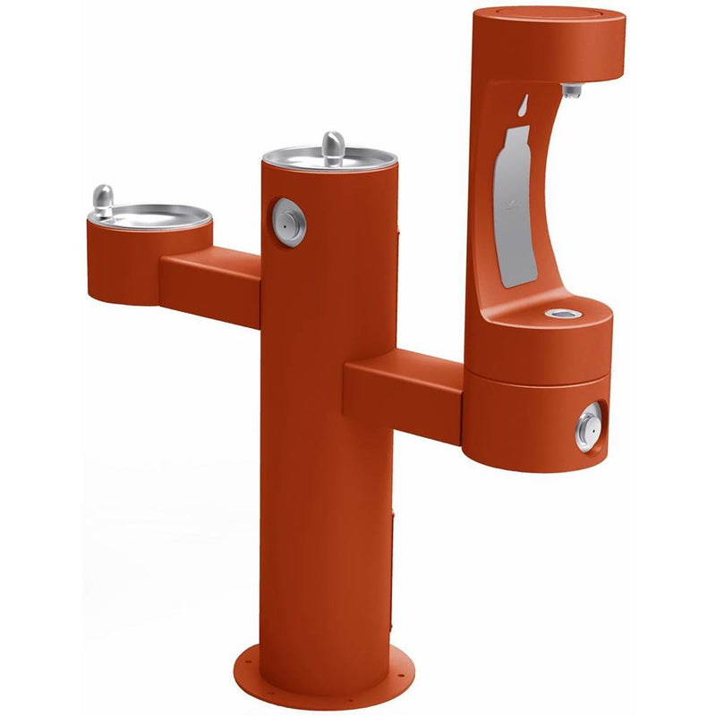 Elkay LK4430BF1LTER TRI-LEVEL PEDESTAL FTN W/LOWER BOTTLE FILLER, ADA, TER