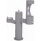 Elkay LK4430BF1MFRKGRY TRI-LEVEL PEDESTAL FTN W/MIDDLE BOTTLE FILLER, ADA, FR, GRY