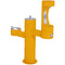 Elkay LK4430BF1MFRKYLW TRI-LEVEL PEDESTAL FTN W/MIDDLE BOTTLE FILLER, ADA, FR, YLW