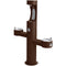 Elkay LK4430BF1UBRN TRI-LEVEL PEDESTAL FTN W/UPPER BOTTLE FILLER, ADA , BRN