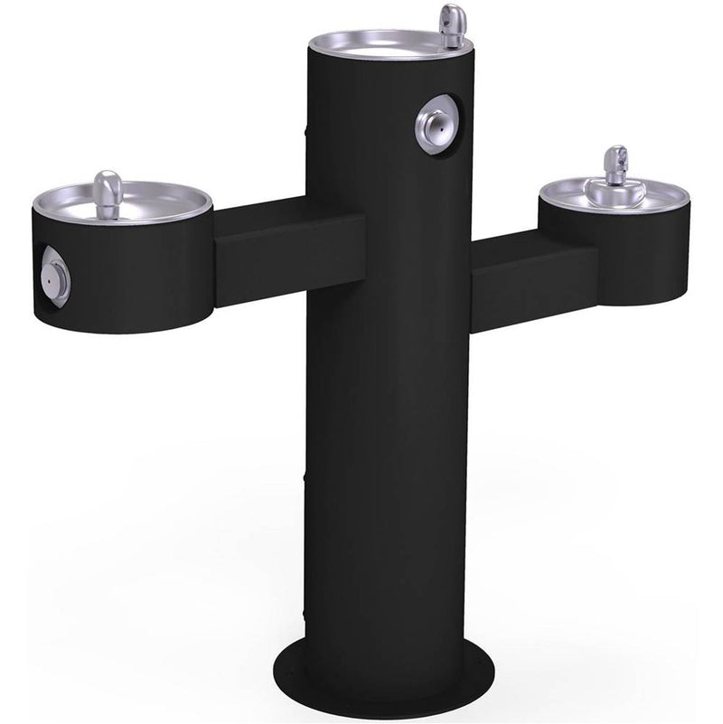 Elkay LK4430FRKBLK BARFREE TRIPLE STATION FTN, FR, BLK