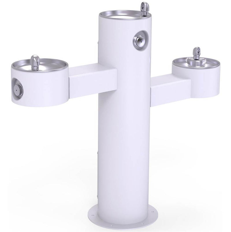 Elkay LK4430WHT BARFREE TRIPLE STATION FTN, WHT
