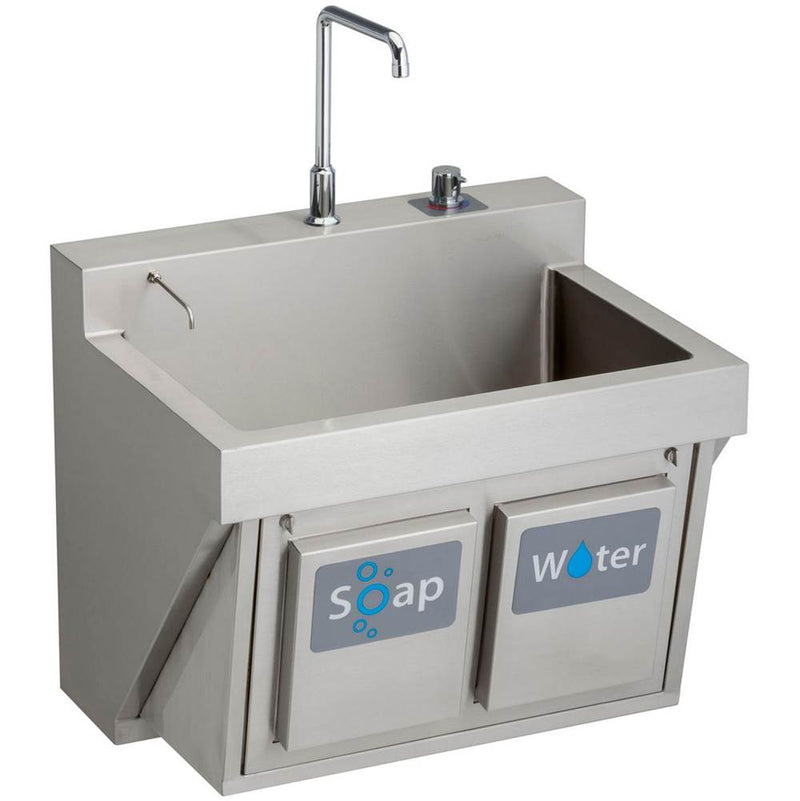 Elkay EWSF13026KWSC MANUAL SINGLE STATION SCRUB SINK W/ KNEE ACTIVATED SOAP/WATER
