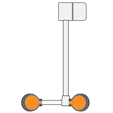 Guardian G1779LH-L Eye/Face Wash, Deck Mounted AutoFlow, 90 Degree Swing-Down