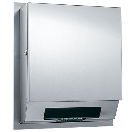 ASI 68523AC-4 Simplicity Collection Automatic Roll Towel Dispenser, 110-240V, Semi-Recessed