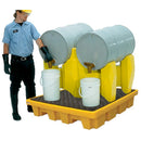 UltraTech Drum Rack, 2-Drum System, With Drain, Yellow - 2384