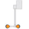 Guardian G1778LH-L Eye/Face Wash, Wall Mounted Swing-Down