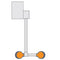 Guardian G1778R Eye/Face Wash, Wall Mounted Swing-Down