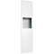 ASI 6467-00 Piatto Recessed Paper Towel Dispenser and Waste Receptacle, White Phenolic Door, 13" x 55" x 4-9/16"