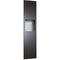 ASI 6467-41 Piatto Recessed Paper Towel Dispenser and Waste Receptacle, Black Phenolic Door, 13" x 55" x 4-9/16"