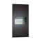 ASI 64623-41 Piatto Recessed Paper Towel Dispenser and Waste Receptacle, Black Phenolic Door, 14-1/4" x 28" x 4-9/16"