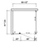 Scranton Toilet Partition, 1 ADA In Corner Compartment, Plastic, 60"W x 61"D, ICADA-PL-SCRANTON