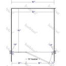 Hadrian Toilet Partition, 1 ADA Between Wall Compartment, Plastic, 60"W x 62"D - BWADA-PL-HADRIAN