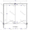 Hadrian Toilet Partition, 2 Between Wall Compartments, Plastic, 72"W x 62"D - BW23660-PL-HADRIAN