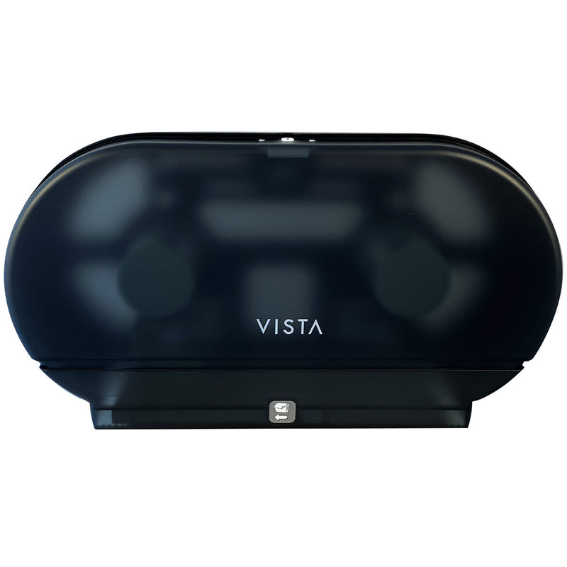 VISTA Double Jumbo TP Dispenser, Black Translucent - TP3002