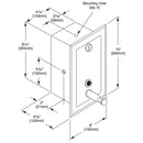 Bradley 644-000000 Restroom Soap Dispenser, Vertical, Recessed