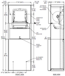 ASI 204692A-9, Roval(TM) Surface Mounted Automatic Roll Paper Towel Dispenser and Removable Waste Receptacle