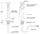 Guardian G5020 Single Head Eyewash Drench Hose Unit, Deck Mounted
