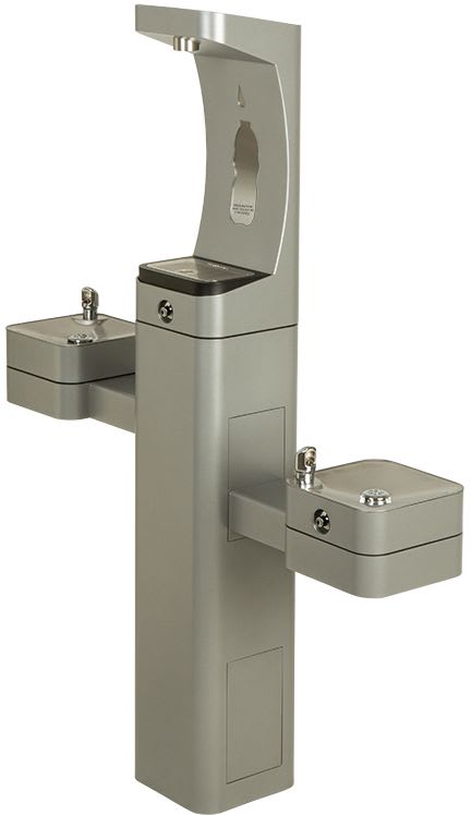 Haws 3612FR Modular Outdoor Freeze Resistant Bottle Filler and Double Drinking Fountains (This Freeze Resistant Unit Requires Additional Parts - See Product Description for Links)