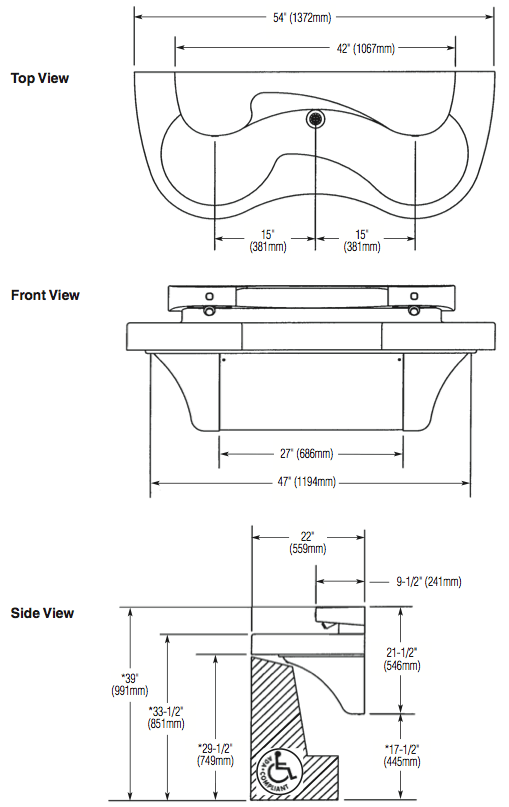 Bradley MG-2 Handwashing Lavatory