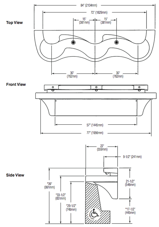 Bradley MG-3 Handwashing Lavatory - Configure Your Own!