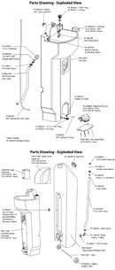 PolyJohn PSW1-2000 GrandStand Portable Hand Washing Sink
