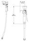 Bradley S19-430A Wall Mount Hand-Held Eyewash Drench Hose, Single